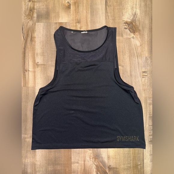 Gymshark Women’s Black Training Mesh Top Size Medium - Picture 1 of 5